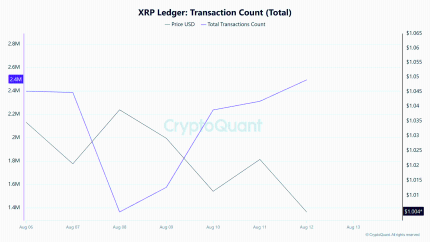XRP Ledger Transaction Count